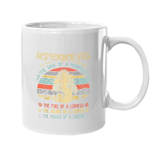 September Girl The Soul Of A Mermaid Coffee Mug