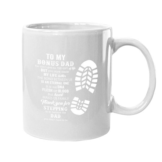 Bonus Dad Fathers Day Gift From Daughter Son Coffee Mug