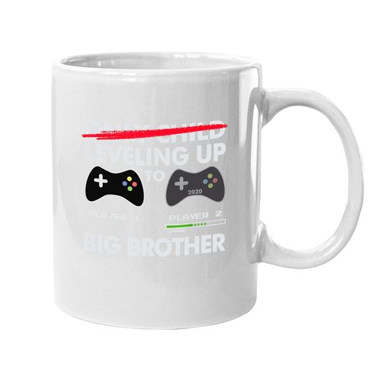 Leveling Up To Big Brother Coffee Mug - Video Game Player Coffee Mug