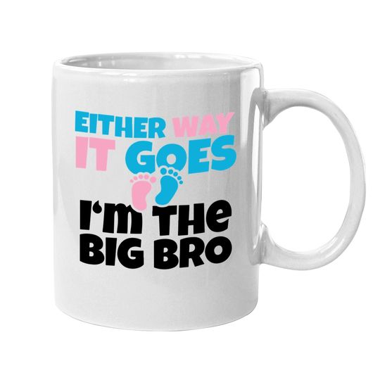 Baby Announcement To Big Brother , Gender Reveal Coffee Mug Gift Coffee Mug