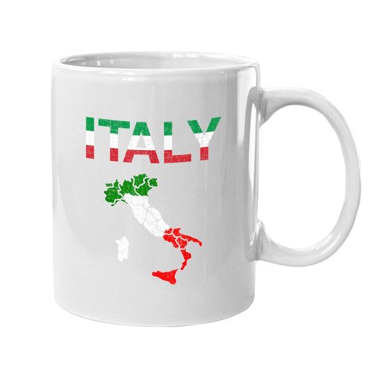 Italy Flag Vintage Coffee Mug
