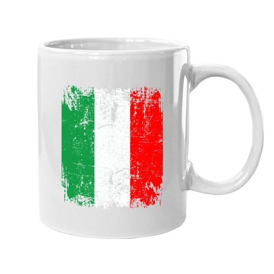 Italy Flag Vintage Distressed Coffee Mug
