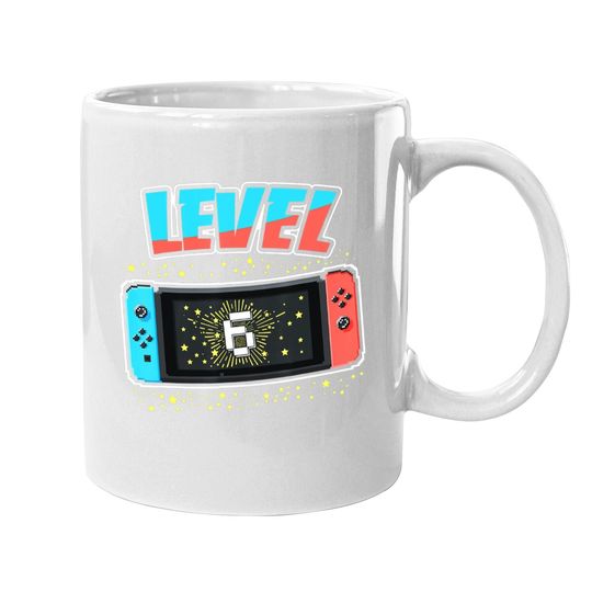 Level 6 Birthday T Boy 6 Years Old Video Games Coffee Mug
