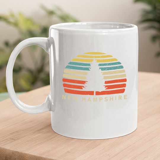 Retro Sunset New Hampshire Coffee Mug