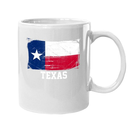 Texas United States Vintage Distressed Flag Coffee Mug