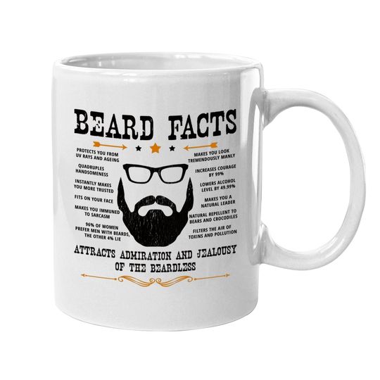 Beard Facts Beard Lover Coffee Mug