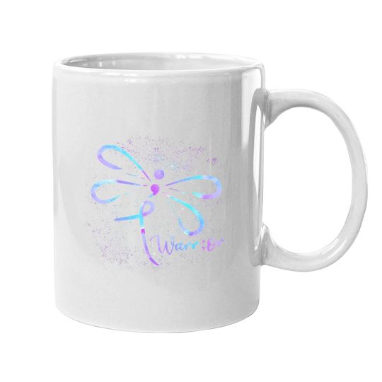 Suicide Prevention Awareness Dragonfly Semicolon Coffee Mug