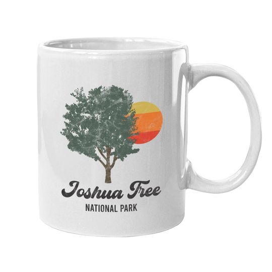 Retro Joshua Tree National Park Vintage Hiking Camping Coffee Mug
