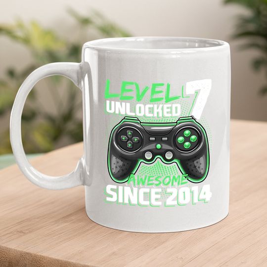 Level 7 Unlocked Awesome Video Game Gift Coffee Mug