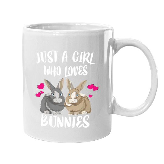 Just A Girl Who Loves Bunnies Rabbit Coffee Mug