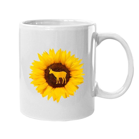 The Chamois Gift For Goat Antelope Sunflower Lover Coffee Mug