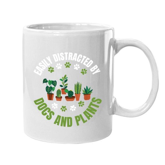 Plants And Dogs Plant Lover Dog Lover Plant Family Matching Coffee Mug