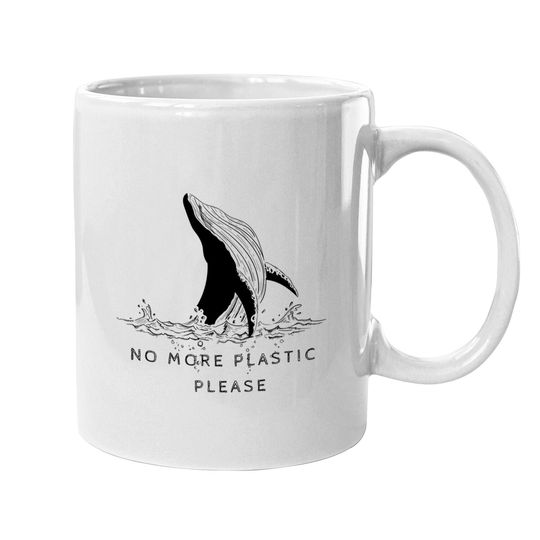 Save The Whales No More Plastic Please Coffee Mug