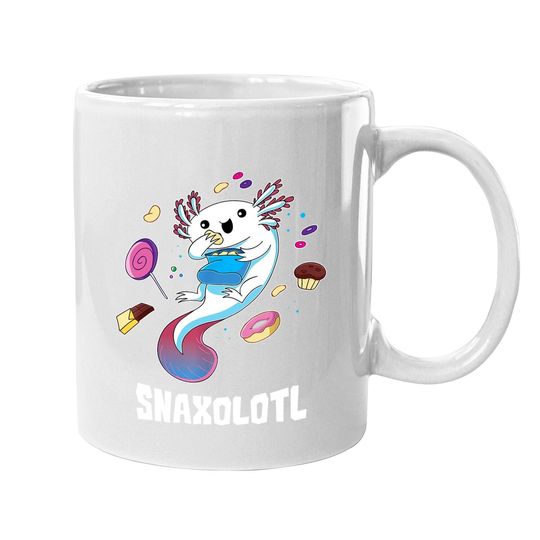 Snaxolotl Kawaii Axolotl Food Lover Amphibian Pet Gift Coffee Mug