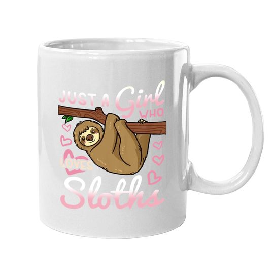 Sloth Girl Coffee Mug