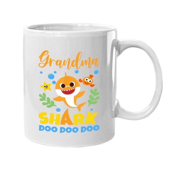 Grandma Shark Gift Baby Shark Family Matching Coffee Mug