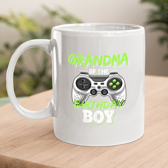 Grandma Of The Birthday Boy Matching Video Game Coffee Mug