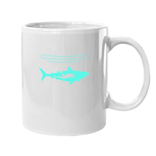 Dangerous Animal Scuba Diver Great White Shark Coffee Mug