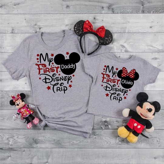 My First Disney Trip Matching Disney Vacation Family Custom T-Shirt