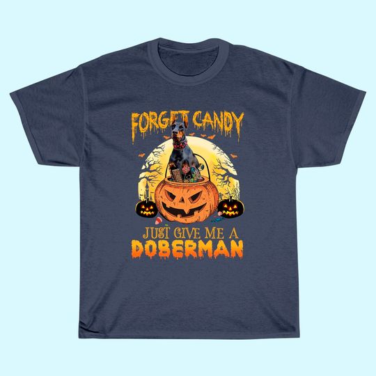 Candy Pumpkin Doberman Dog T-Shirt