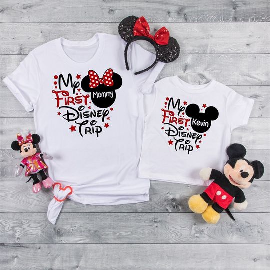 My First Disney Trip Matching Disney Vacation 2021 Custom T-Shirt