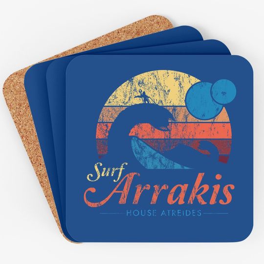 Vintage Distressed Surf Coasters