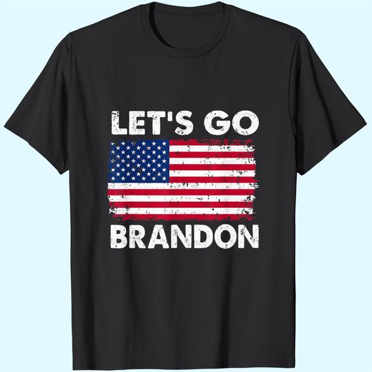 Let's Go Brandon American Flag Vintage T-Shirt