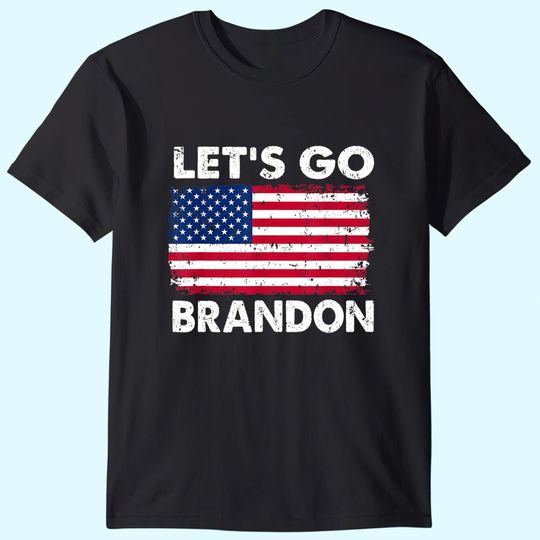 Let's Go Brandon American Flag Vintage T-Shirt