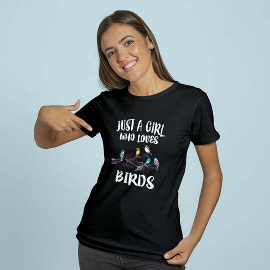 Just A Girl Who Loves Birds Birding Bird THoodie