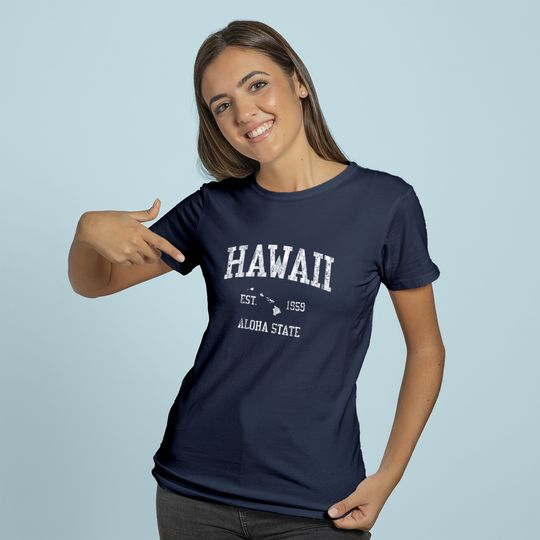 Hawaii Hoodie Vintage Sports Design Hawaiian Islands Hoodie