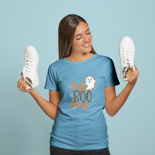 Halloween Fab Boo Lous Leopard Ghost Long Sleeves