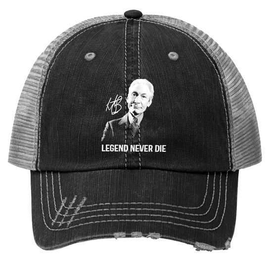 Legends Never Die Charlie Watts Signature Trucker Hats