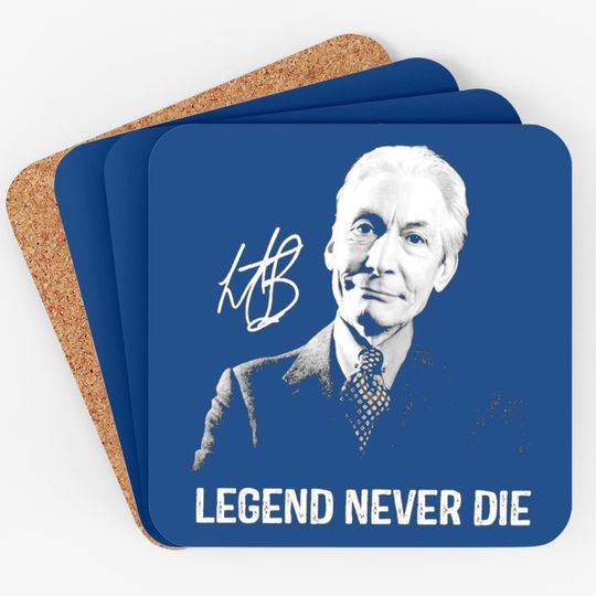 Legends Never Die Charlie Watts Signature Coasters