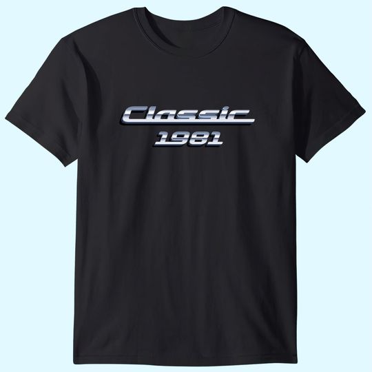 Gift for 40 Year Old: Vintage Classic Car 1981 40th Birthday T-Shirt