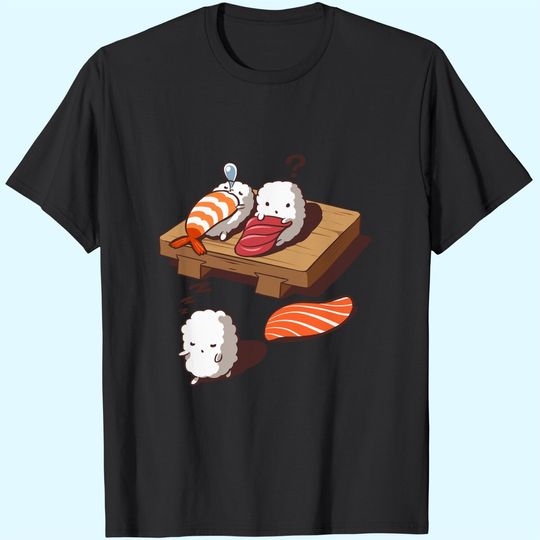 Sleep Walking Sushi, Japanese Foodie T-Shirt