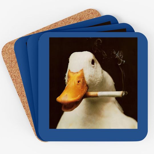 Duck Memes Smoke Coasters