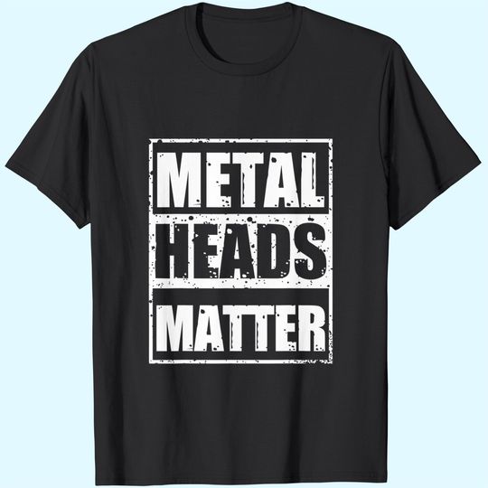Metalheads Matter Heavy Mano Cornuta Bassist Rock T-Shirt