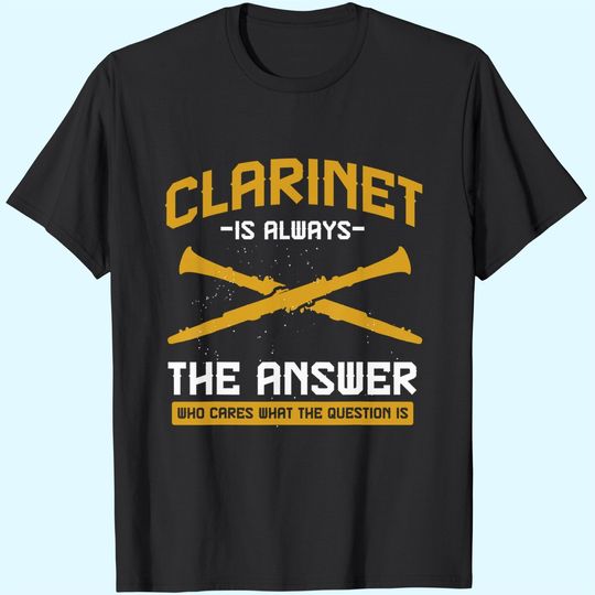 Musical Instrument Marching Band Clarinet T Shirt