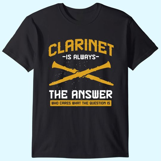 Musical Instrument Marching Band Clarinet T Shirt