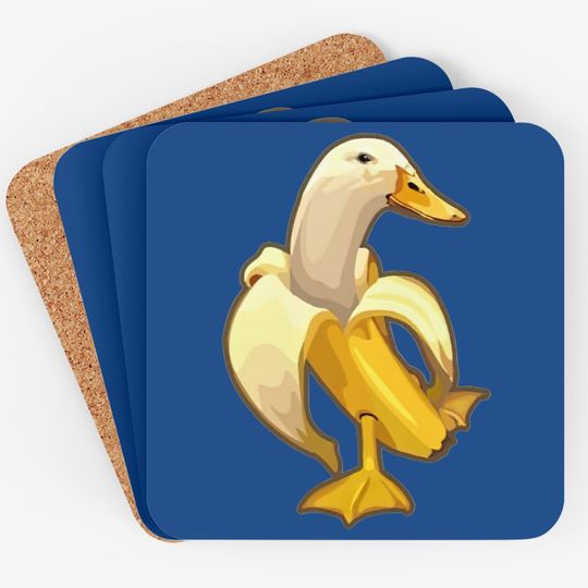 Duck Memes Banana Coasters