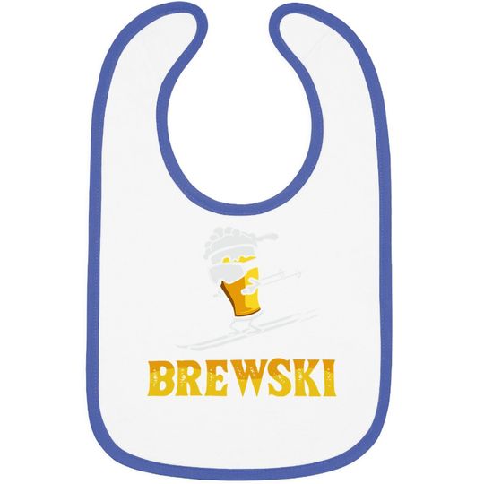 Brewski Skiing Beer Baby Bib