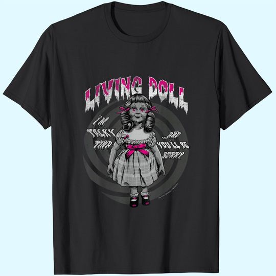 Twilight Zone Living Doll Talky Tina Creepy Graphic T Shirt
