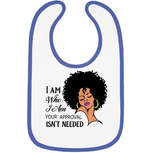 Black Queen Lady Curly Natural Afro African American Ladies Baby Bib