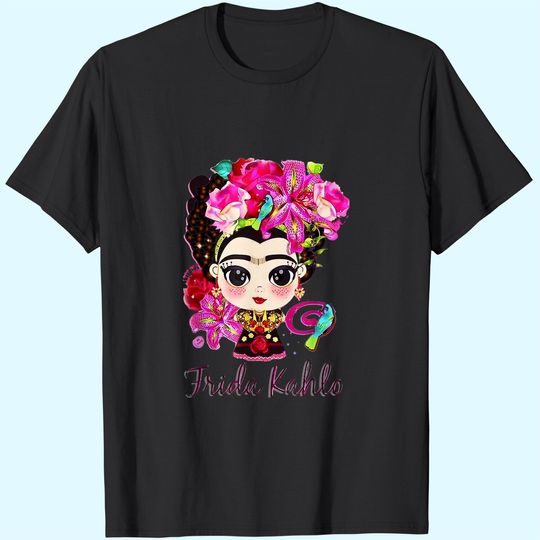 Womens Love Fridas Funny Arts Kahlos V-Neck T-Shirt