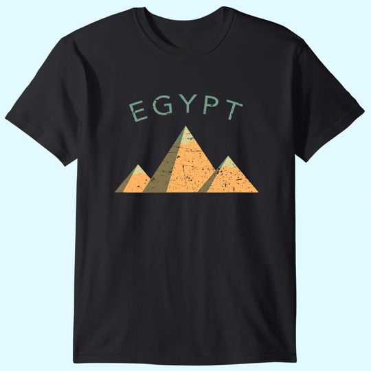 Egypt Pyramids Giza Cairo Distressed T Shirt