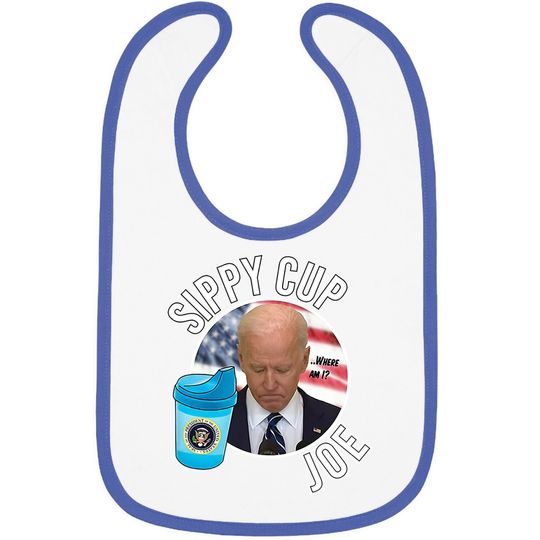 Funny Sippy Cup Joe Biden Premium Baby Bib