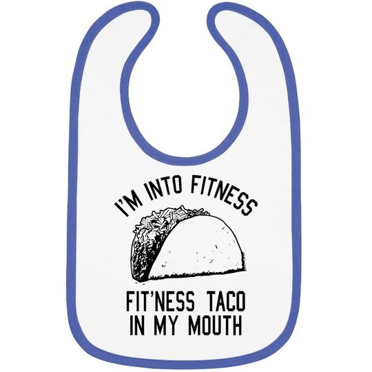 Fitness Taco Funny Gym Baby Bib Cool Humor Graphic Muscle Bib For Ladies
