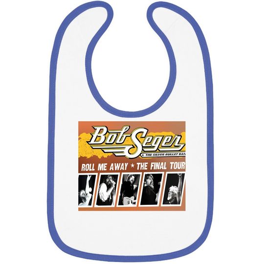 Tee Bob Retro Seger Country Music Legend 60s, 70s, 80s Gifts Baby Bib