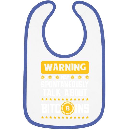 Funny May Talk About Bitcoins Baby Bib Cryptocurrency Hodl Baby Bib