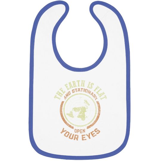 Flat Earth And Stationary Vintage Conspiracy Baby Bib